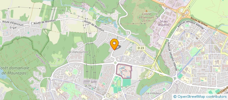 localisation de l'entreprise 12 ALLEE FERME DE LA REINE  ELANCOURT