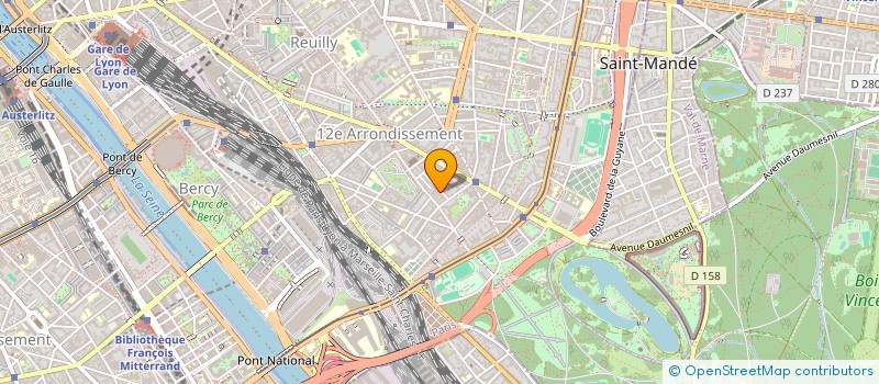 localisation de l'entreprise 12 BARS EN SCENE  PARIS