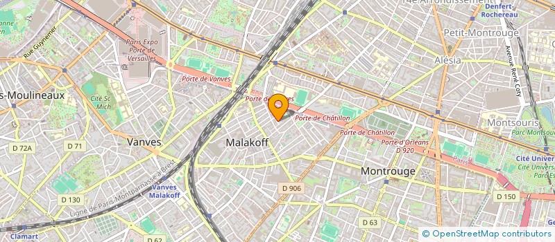 localisation de l'entreprise 12 BIS RUE ANDRE COIN  MALAKOFF