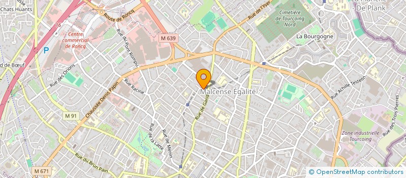 localisation de l'entreprise 12 BIS RUE LAPEROUSE  TOURCOING