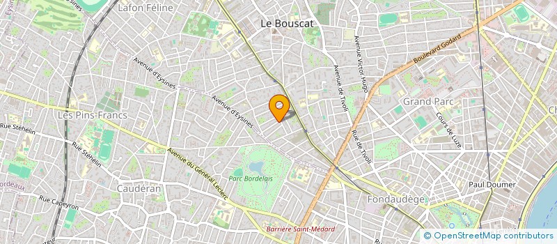 localisation de l'entreprise 12 CDV  LE BOUSCAT