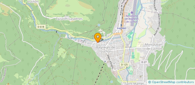 localisation de l'entreprise 12 IMPASSE LAFAGETTE  BAGNERES-DE-LUCHON