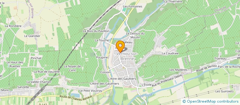 localisation de l'entreprise 12 RUE ANATOLE FRANCE à VERNOU-SUR-BRENNE