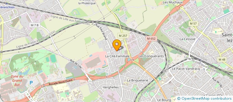 localisation de l'entreprise 12 RUE DU BAS DE L'ENFER à LAMBERSART