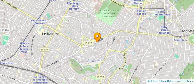 localisation de l'entreprise 12 T LIMITE à CLICHY-SOUS-BOIS