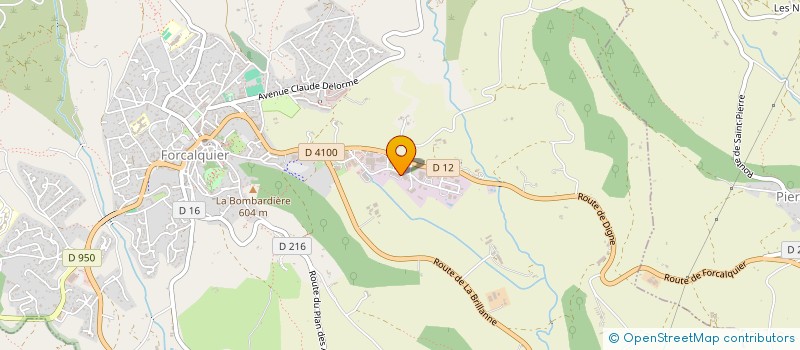 localisation de l'entreprise 1204.F  FORCALQUIER