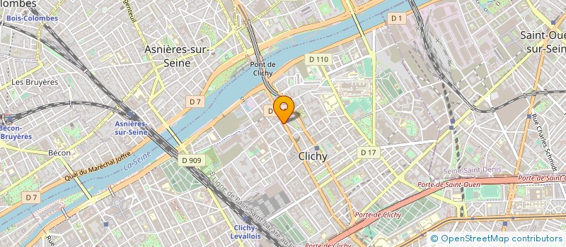 localisation de l'entreprise 121 BD JEAN JAURES 92110 CLICHY à CLICHY
