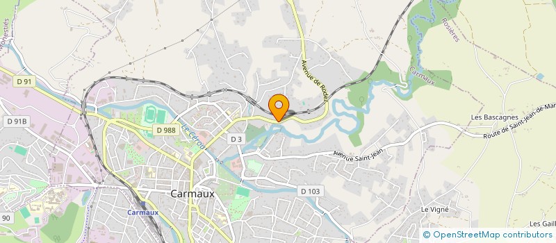 localisation de l'entreprise 121 STREET  CARMAUX
