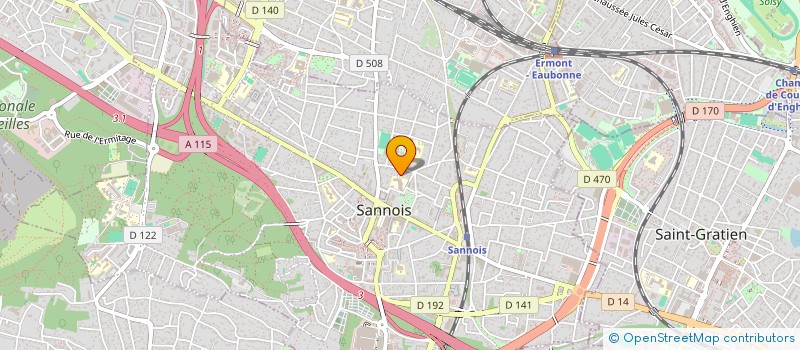 localisation de l'entreprise 122/124 RUE RECHOSSIERE  SANNOIS