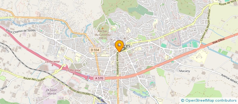 localisation de l'entreprise 122 STREET  CUERS