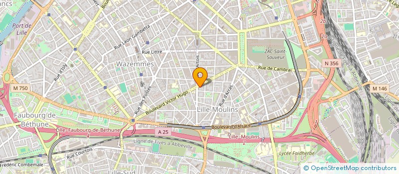 localisation de l'entreprise 123 DEVELOPPEMENT à LILLE