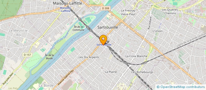 localisation de l'entreprise 123 POUX  SARTROUVILLE