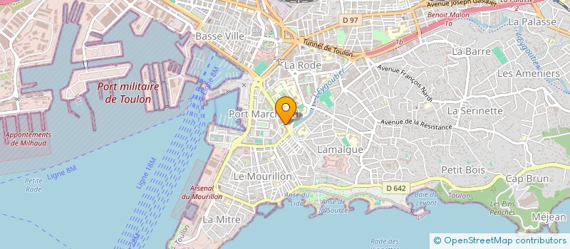 localisation de l'entreprise 123COLIS  TOULON