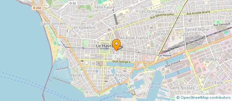 localisation de l'entreprise 124 à LE HAVRE