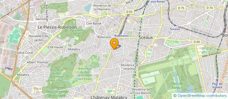 localisation de l'entreprise 124 LECLERC à SCEAUX