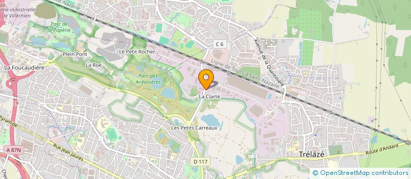 localisation de l'entreprise 126 BT  TRELAZE