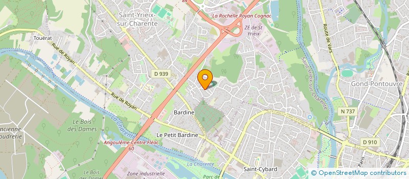 localisation de l'entreprise 126 CONSEILS  SAINT-YRIEIX-SUR-CHARENTE