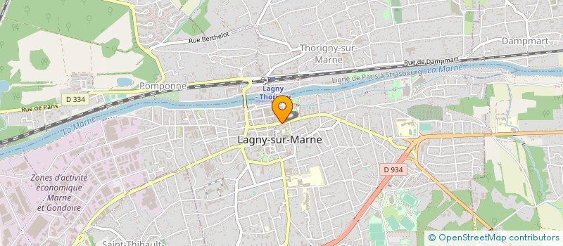 localisation de l'entreprise 126 RUE ST DENIS  LAGNY-SUR-MARNE