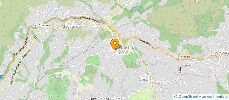 localisation de l'entreprise 127 CHEMIN DES ALLES  CHATEAUNEUF-GRASSE