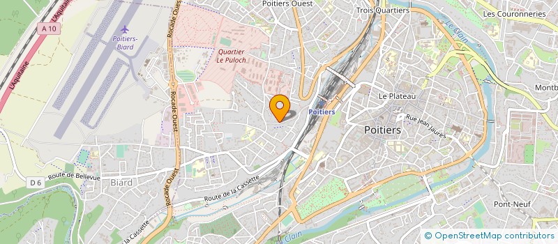 localisation de l'entreprise 1280 - ATELIER DE CERAMIQUE à POITIERS