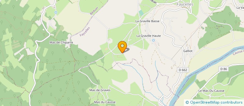 localisation de l'entreprise 128EME NOUVEAU MONDE  FAYCELLES