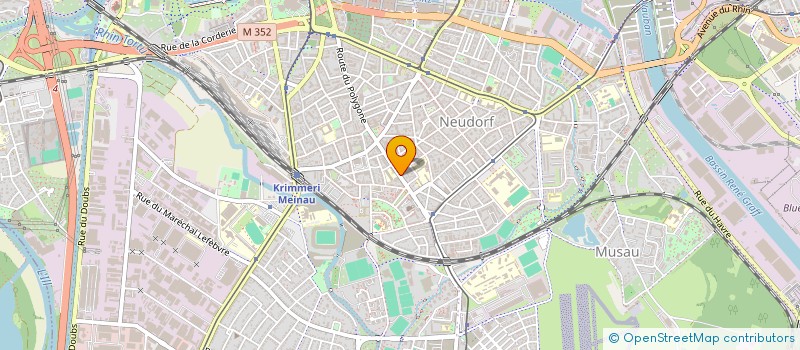 localisation de l'entreprise 129 RTE DU POLYGONE à STRASBOURG