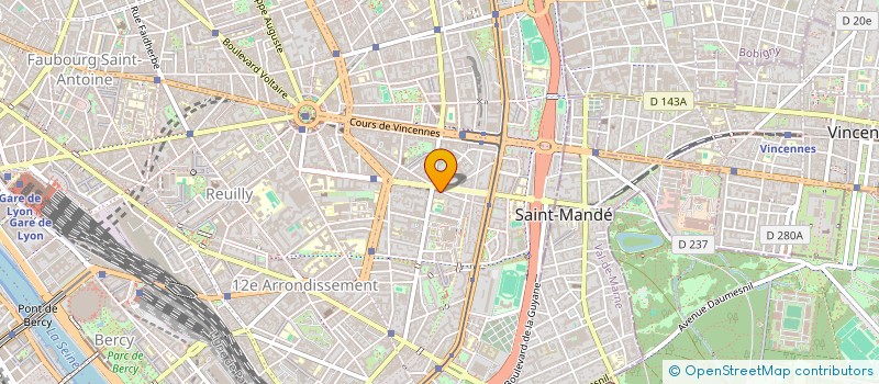 localisation de l'entreprise 12EME AVENUE SARL  PARIS