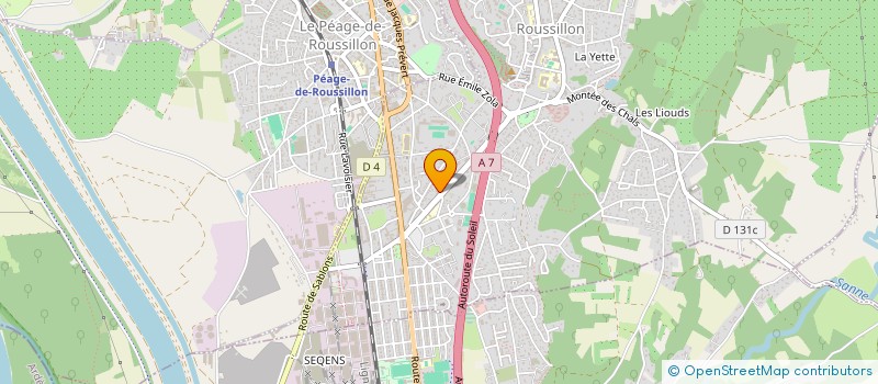 localisation de l'entreprise 12R  ROUSSILLON