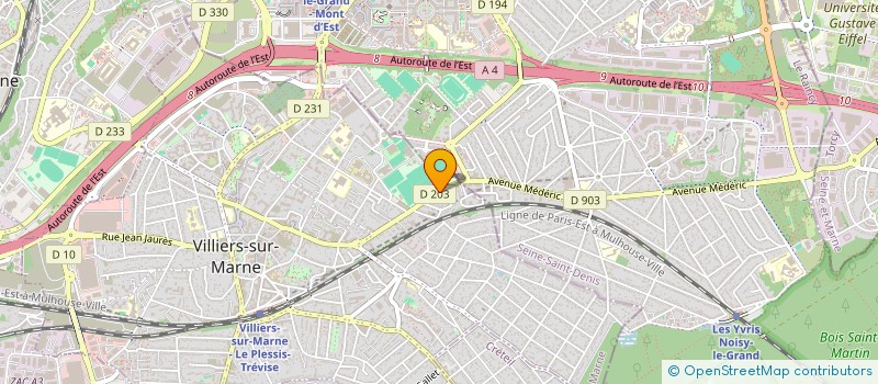 localisation de l'entreprise 13 ATTACHES à VILLIERS-SUR-MARNE