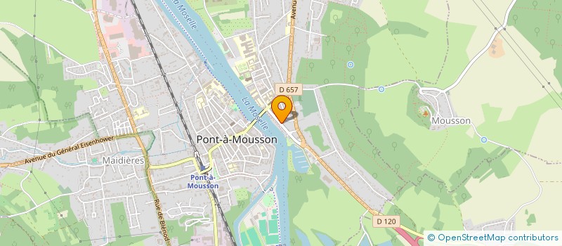 localisation de l'entreprise 13 BOULEVARD DE LATTRE  PONT A MOUSSON