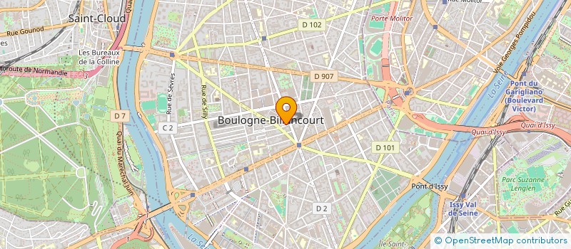 localisation de l'entreprise 13 JUIN à BOULOGNE-BILLANCOURT