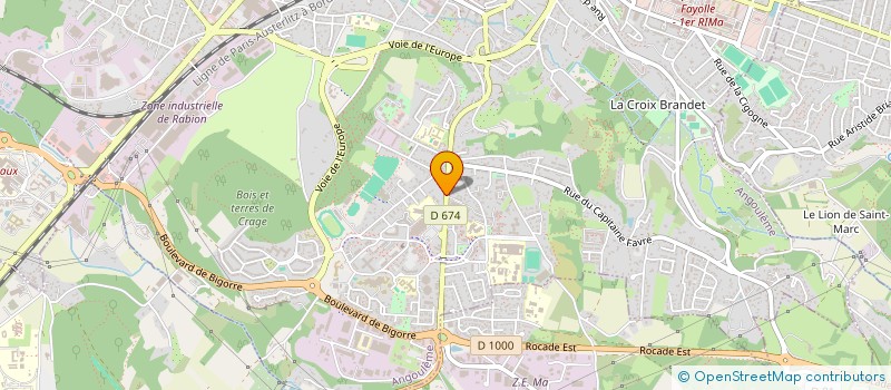 localisation de l'entreprise 13 M AVENUE à ANGOULEME
