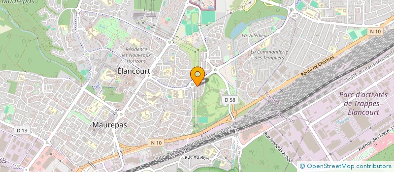 localisation de l'entreprise 13 RUE DE LIEGE  ELANCOURT