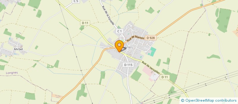 localisation de l'entreprise 13 RUE DE VERSAILLES  LONGNES