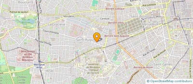 localisation de l'entreprise 13 RUE DESPUJOLS  BORDEAUX