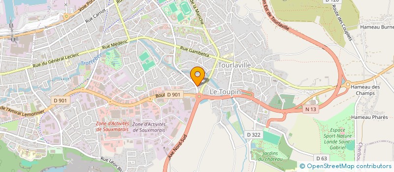 localisation de l'entreprise 13 RUE DU GENERAL LEGENTILHOMME à CHERBOURG-EN-COTENTIN