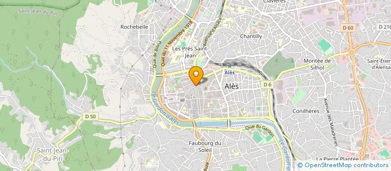 localisation de l'entreprise 13 RUE PASTEUR I  ALES