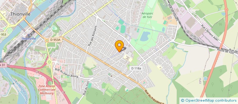 localisation de l'entreprise 13 RUE SAINT VITUS  YUTZ