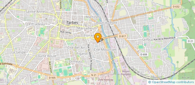 localisation de l'entreprise 13 SOLUTIONS  TARBES