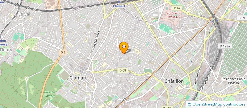 localisation de l'entreprise 1309  CHATILLON