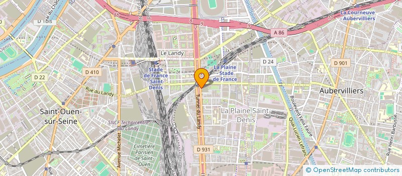 localisation de l'entreprise 131-133 AVENUE GASTON ROUSSEL LOT 503  SAINT-DENIS
