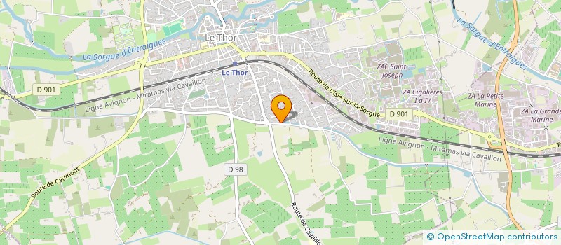 localisation de l'entreprise 1337 IMMO  LE THOR