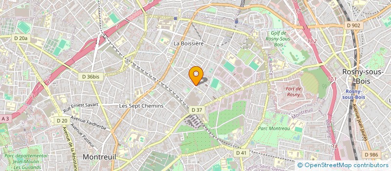 localisation de l'entreprise 135 CARBONE à MONTREUIL