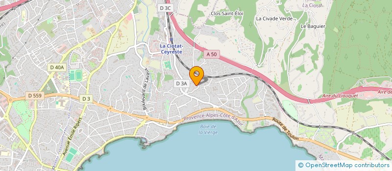 localisation de l'entreprise 13600 TV  LA CIOTAT