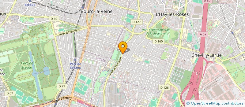 localisation de l'entreprise 137 FLOUQUET BIEVRE  L'HAY-LES-ROSES