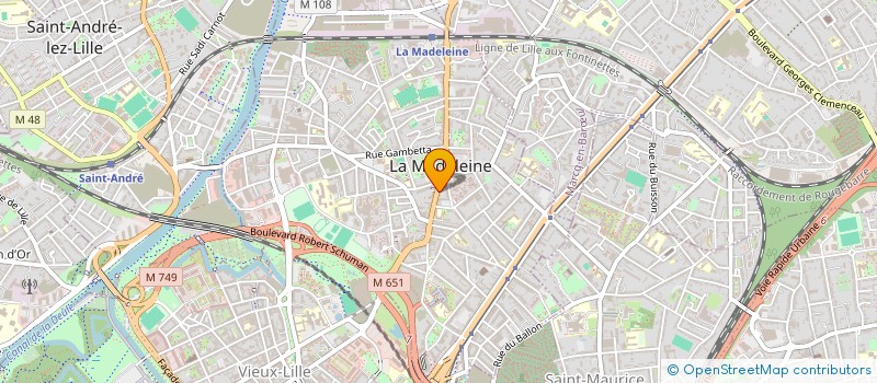 localisation de l'entreprise 138 GDG à LA MADELEINE