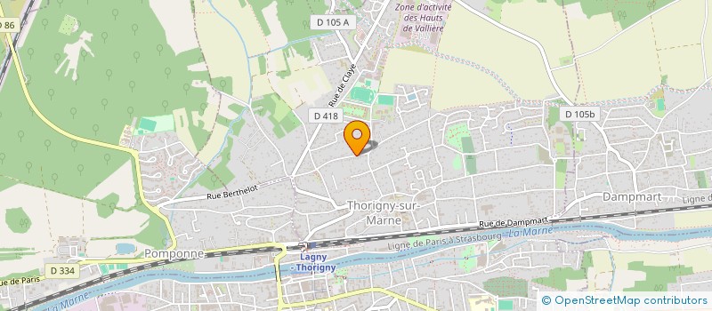 localisation de l'entreprise 1382 LA RESERVE  THORIGNY-SUR-MARNE