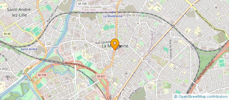 localisation de l'entreprise 139 RUE DU GENERAL DE GAULLE à LA MADELEINE