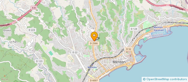 localisation de l'entreprise 13HOR  MENTON