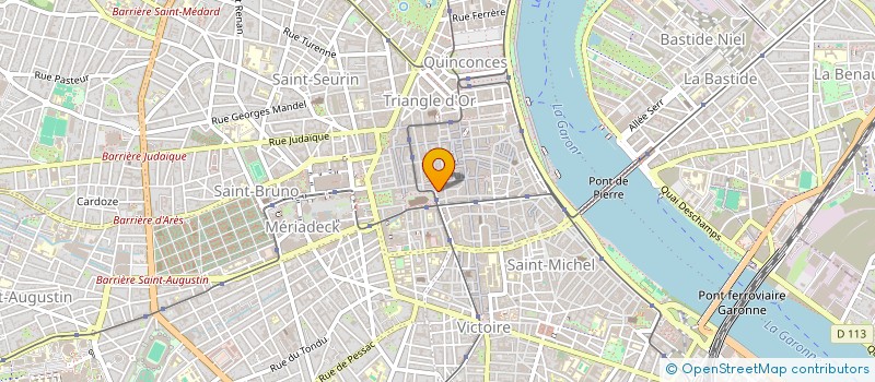 localisation de l'entreprise 14-15 PEY BERLAND  BORDEAUX